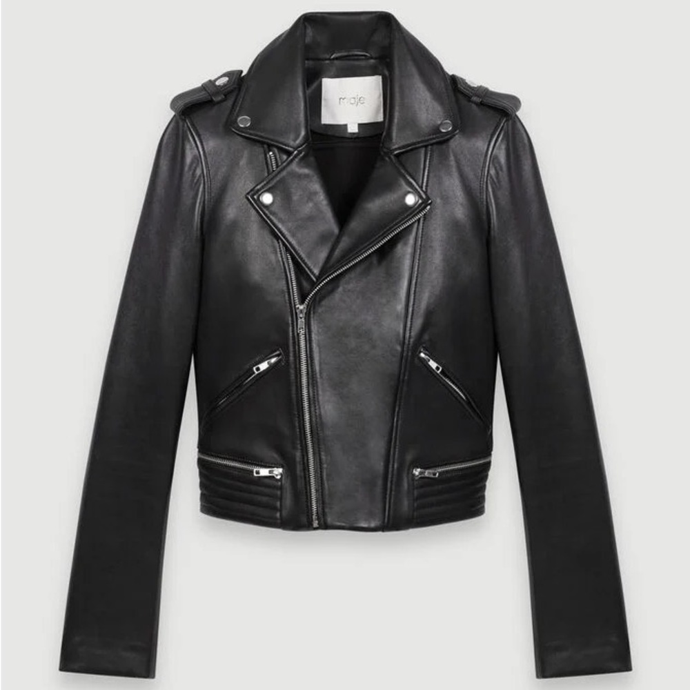 Maje leather jacket